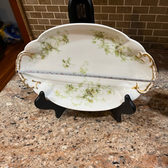 L STRAUS & SONS Limoges & Newyork Flowers Oval Serving Platter - Picture 2 of 6